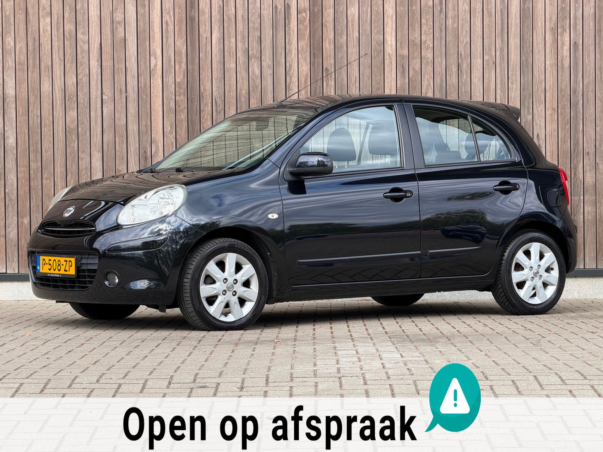 Nissan Micra 1.2 DIG-S Connect Edition / LEEST TEKST /, Auto's, Stof, Zwart, 1198 cc, Zwart