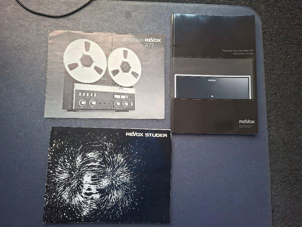revox boek, Ophalen of Verzenden, Bandrecorder