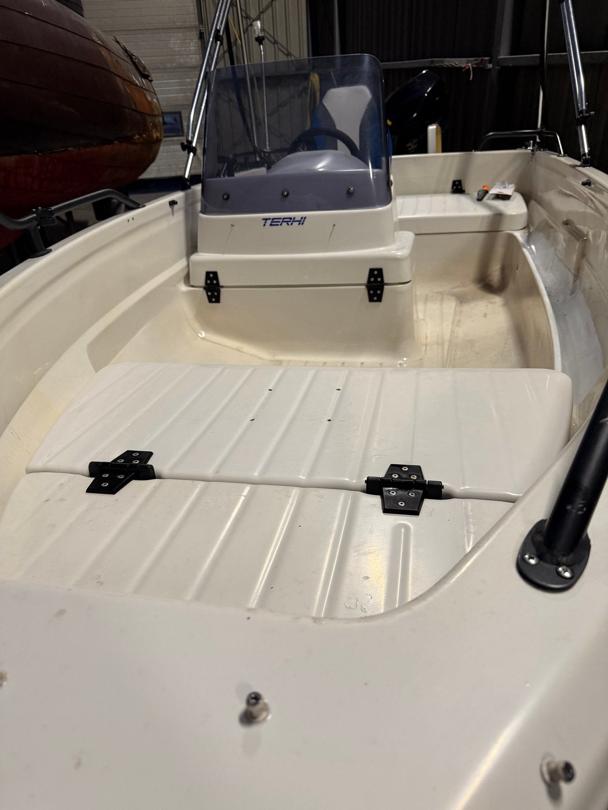 Terhi 440 Consoleboot met Buitenboordmotor 9,9 PK, Watersport en Boten, Benzine, Overige merken, Gebruikt, Buitenboordmotor