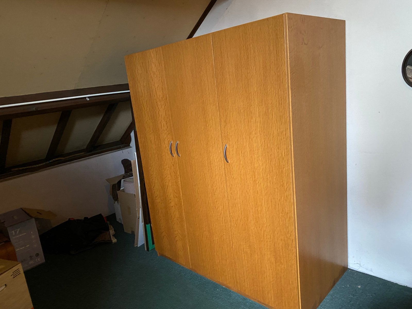 Ruime kledingkast met hang- en legruimte, Ophalen, Gebruikt, 100 tot 150 cm, 150 tot 200 cm
