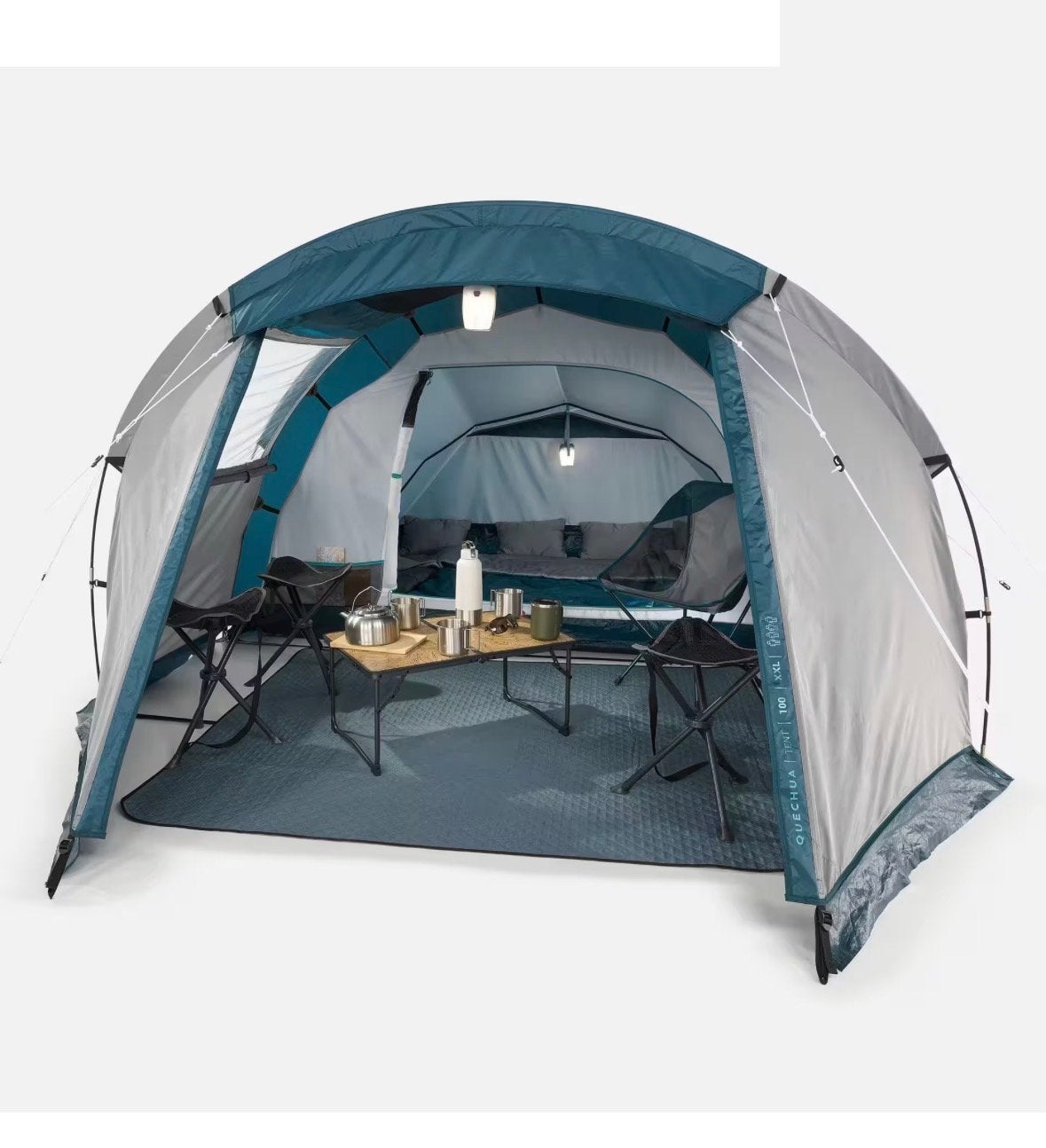 QUECHUA Kampeertent MH100 XXL 4 personen, Caravans en Kamperen, Tenten, Ophalen of Verzenden, Zo goed als nieuw, Tot en met 4