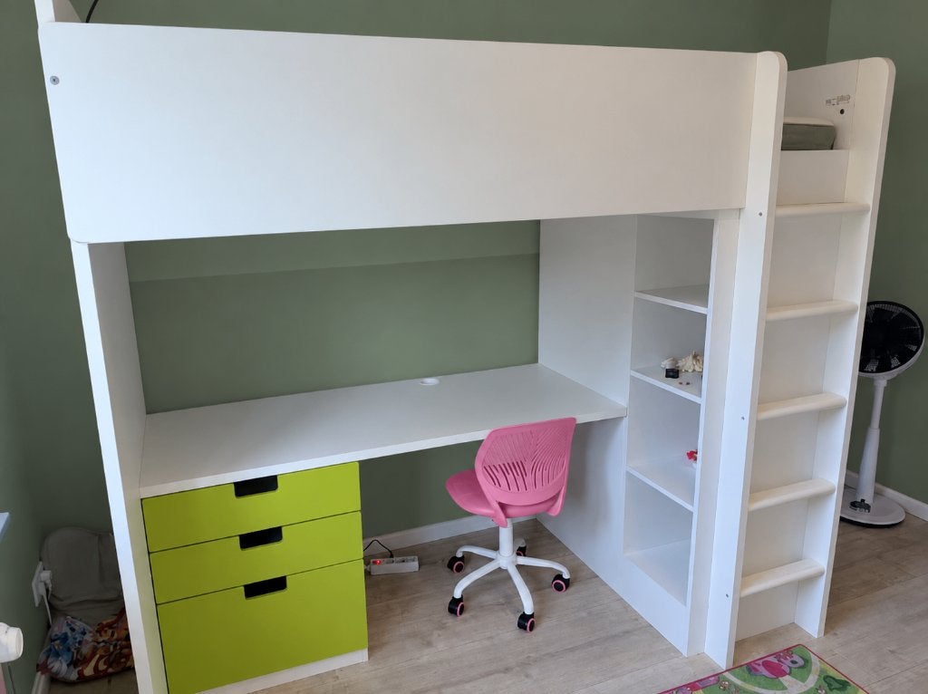 Nette Smastad hoogslaper met bureau, Ophalen, Zo goed als nieuw, Hoogslaper