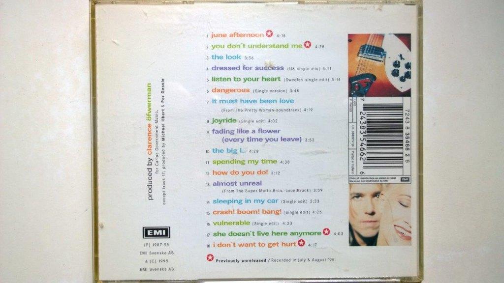 Roxette - Don't Bore Us Get To The Chorus!, Ophalen of Verzenden, 1990 - 1999, Zo goed als nieuw