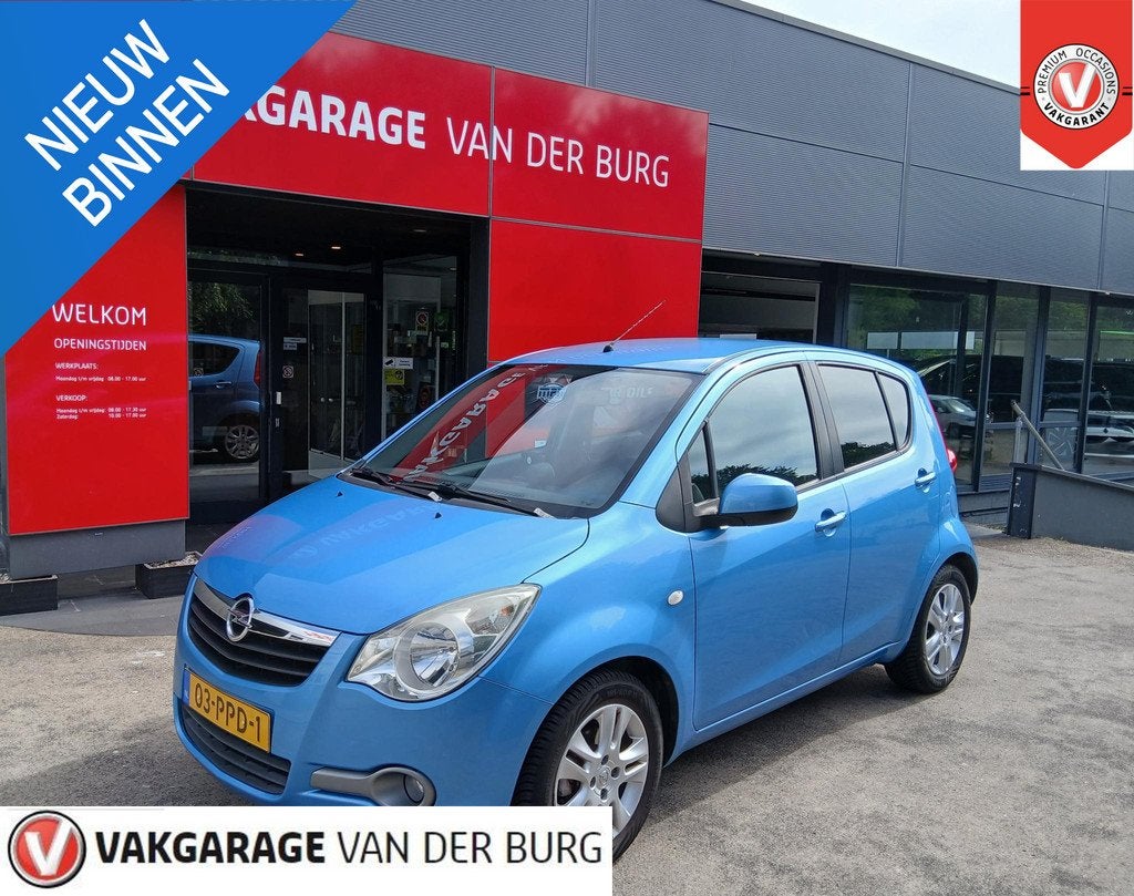 Opel Agila 1.2 Edition Airco trekhaak, Auto's, Opel, Voorwielaandrijving, Stof, 4 cilinders, Blauw