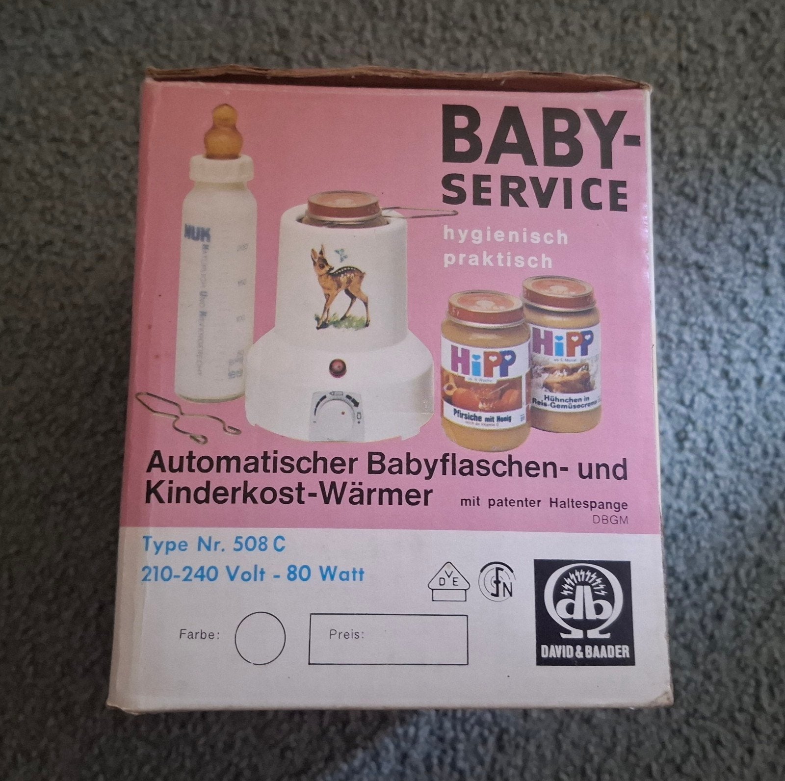 Vintage Babyfles- en Kinderkost-Warmer (Fleswarmer), Ophalen of Verzenden, Gebruikt, Flessen- of potjesverwarmer, Overige merken