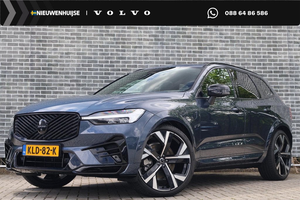 Volvo XC60 T6 Plug-in hybrid AWD Plus Black Edition | Heico, Auto's, Volvo, Bedrijf, Te koop, XC60, 360° camera, 4x4, ABS, Achteruitrijcamera