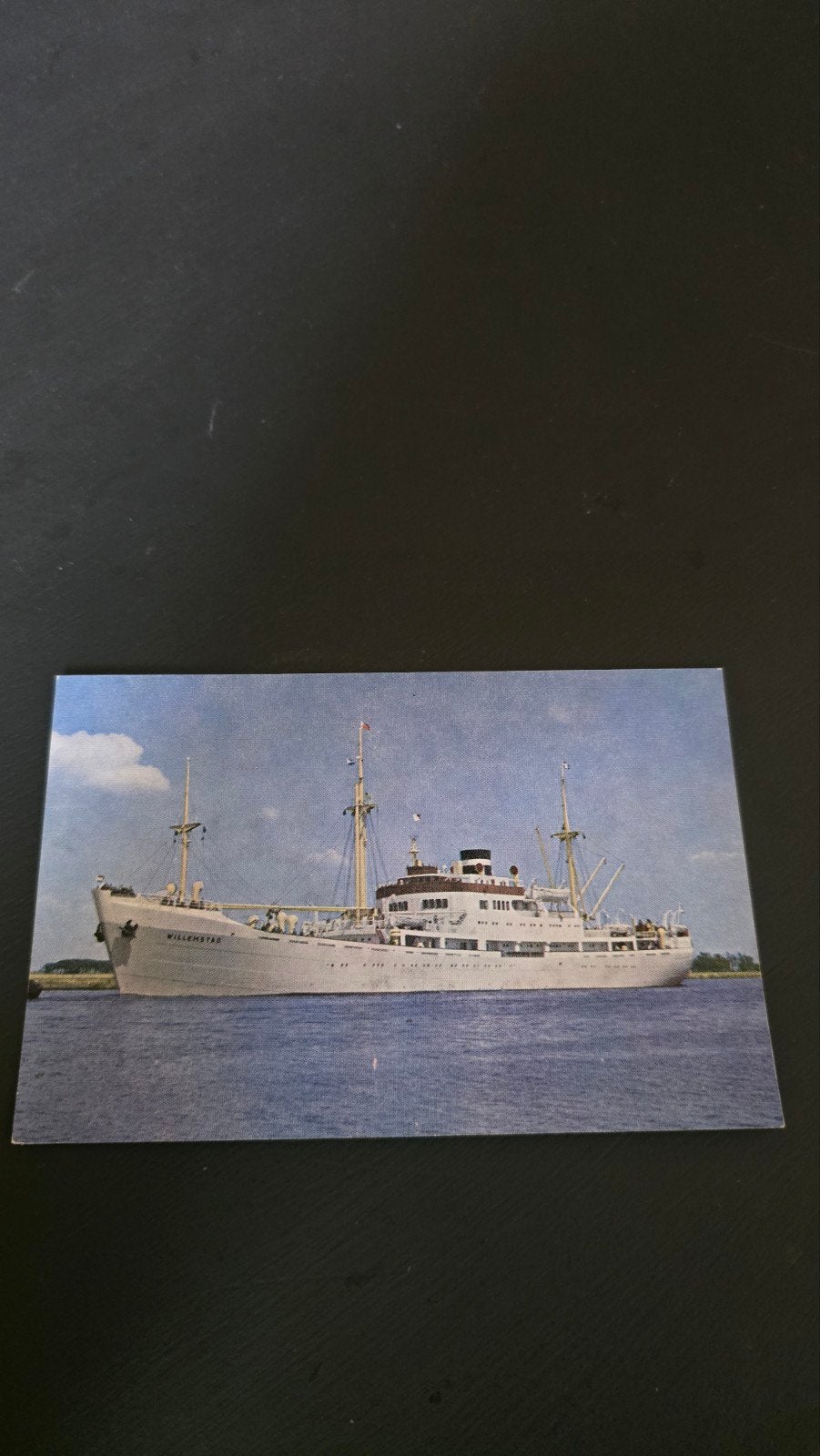 Ansichtkaart m.s. Willemstad - Koninklijke Ned. Stoomboot, Verzamelen, Scheepvaart, Ophalen of Verzenden