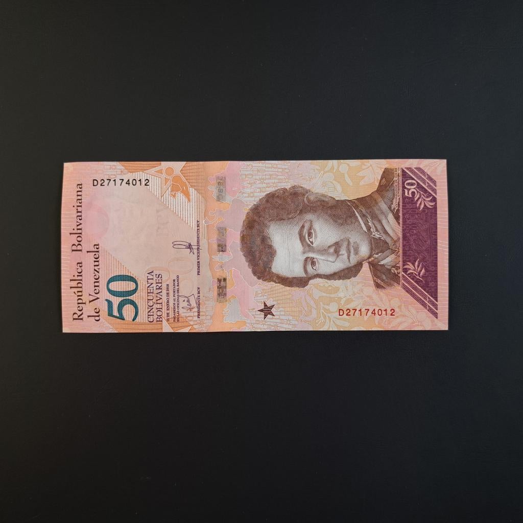 50 bolivar Venezuela #034, Postzegels en Munten, Bankbiljetten | Amerika, Verzenden, Zuid-Amerika, Los biljet
