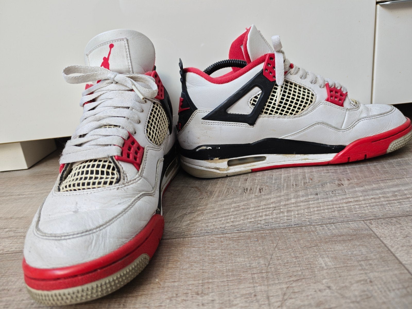 Jordan 4 Fire Red 2020 Maat 41, Kleding | Heren, Nike Jordan, Wit, Ophalen of Verzenden, Sneakers of Gympen