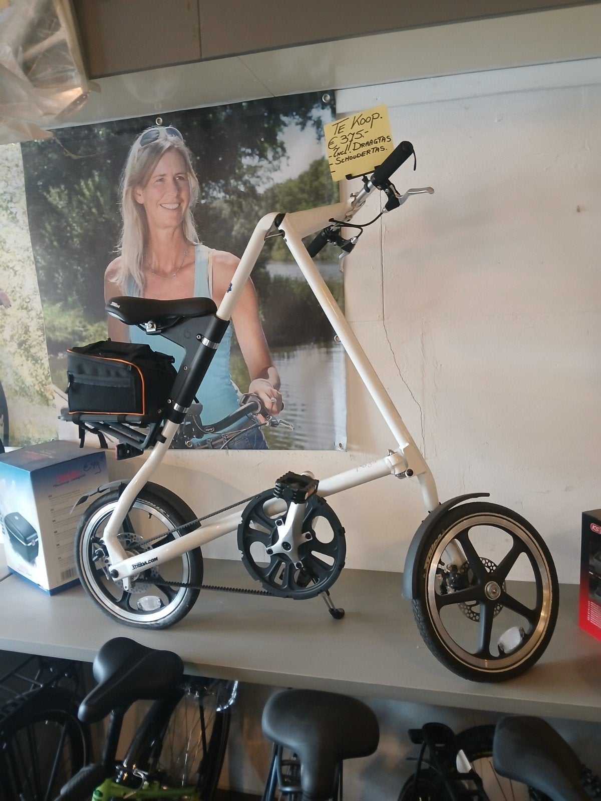 Zo goed als nieuwe vouwfiets met draagtas, Zo goed als nieuw, Schijfrem, Ophalen, Overige merken