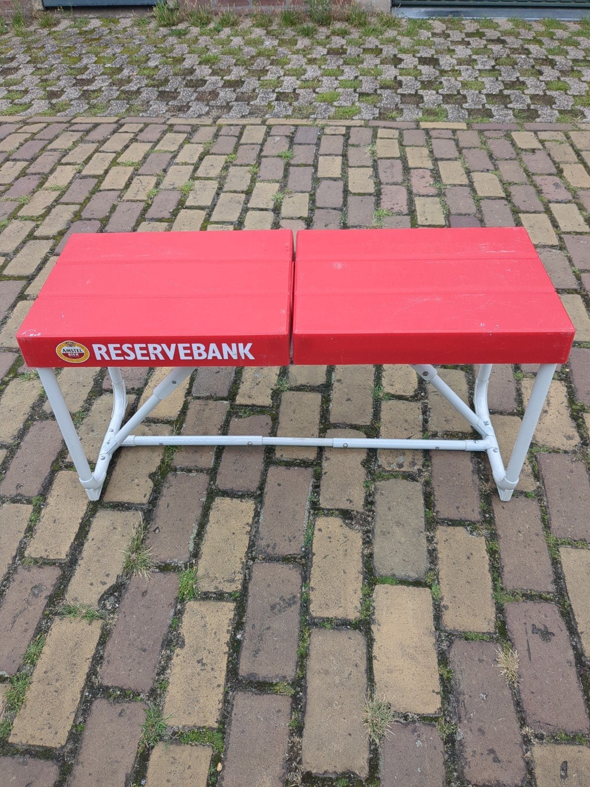 Amstel Reservebank Opvouwbare Bank - Rood, Ophalen of Verzenden, Gebruikt, Plastic