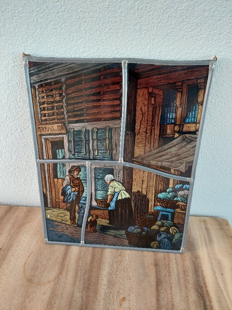 Vintage Glas in lood, Antiek en Kunst, Ophalen of Verzenden