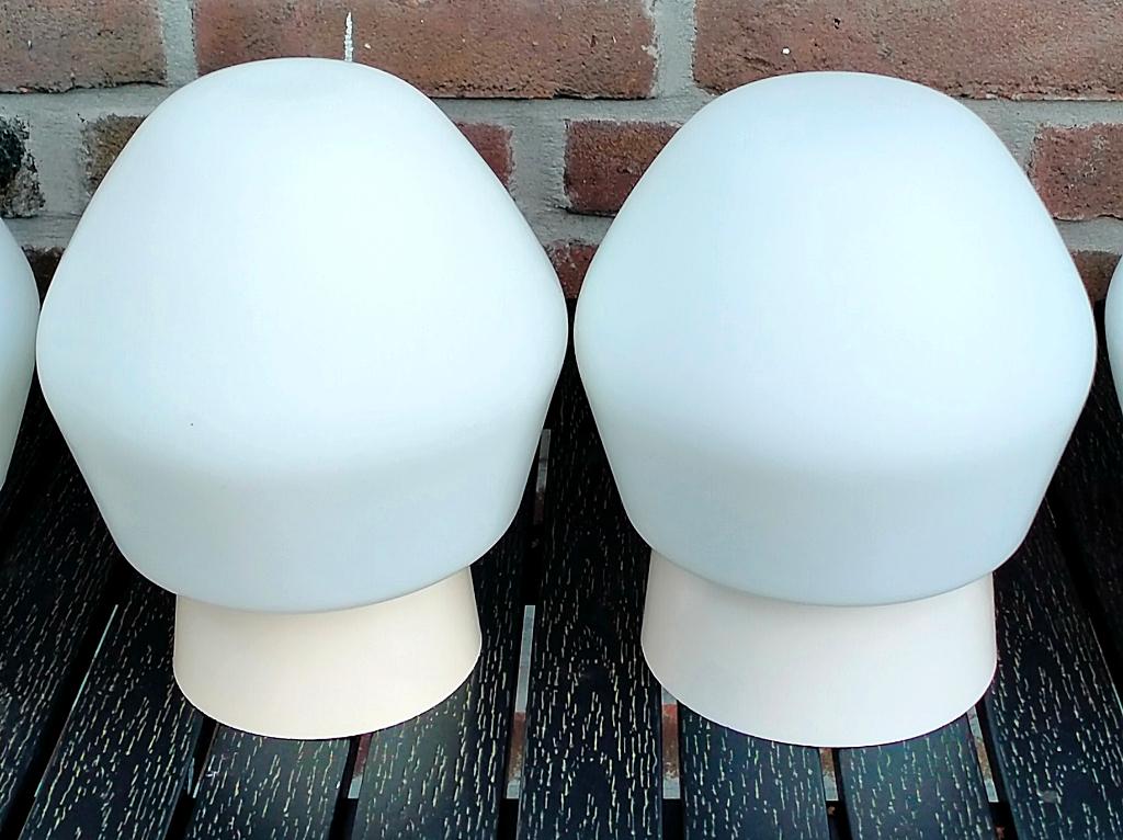 1 Antieke Witte Jugendstil Bauhaus / Thabur Lamp - Nr3, Huis en Inrichting, Lampen | Plafondlampen, Ophalen of Verzenden, Zo goed als nieuw