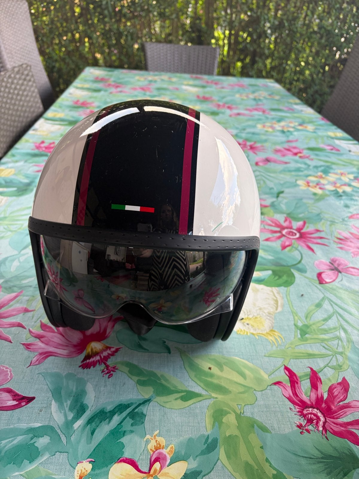 Scooterhelm maat M, Fietsen en Brommers, Brommerhelmen, Ophalen of Verzenden, Gebruikt, Medium