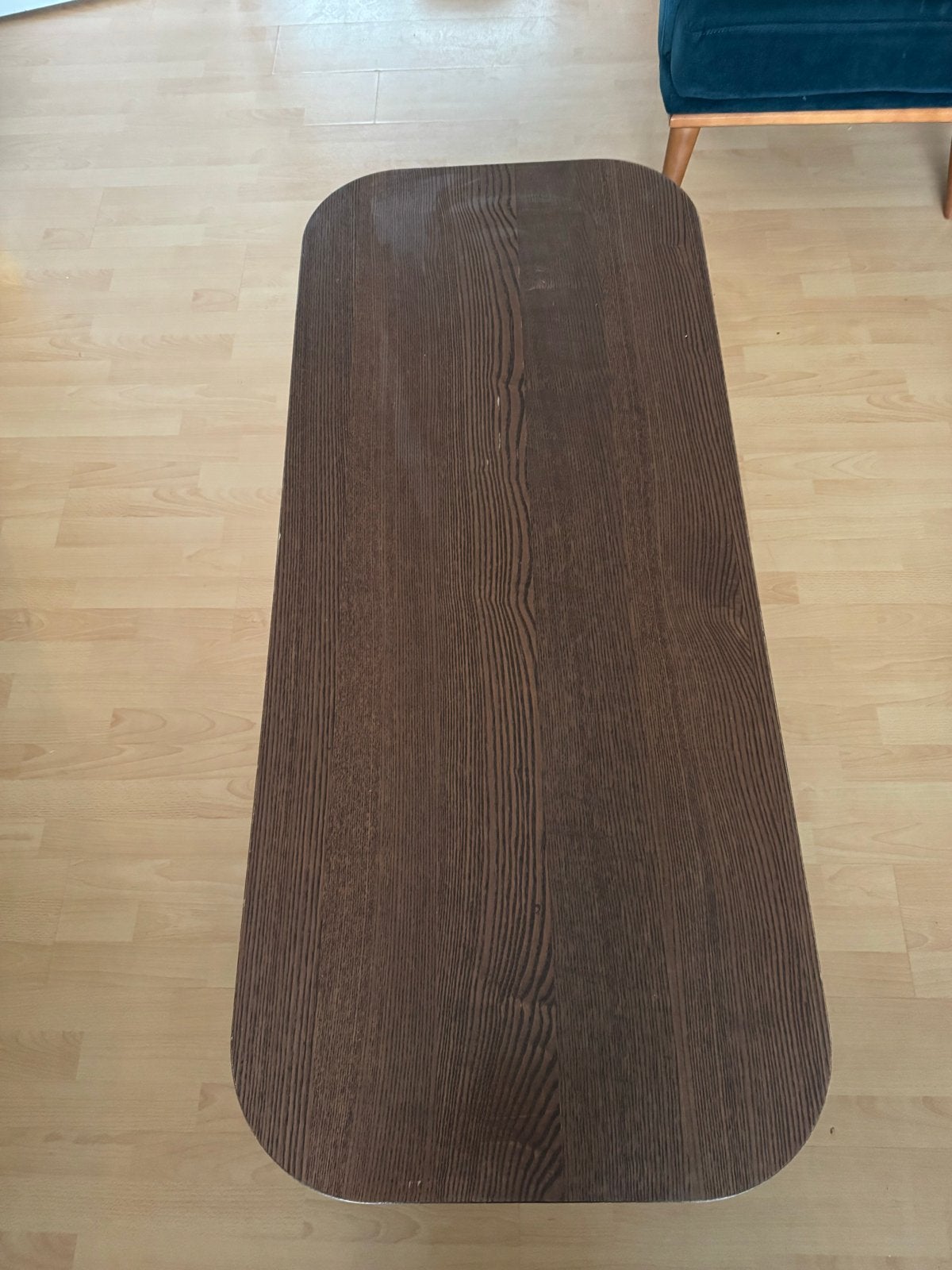 IKEA STOCKHOLM Salontafel - Donkerbruin, Ovaal Design, Zo goed als nieuw, Minder dan 50 cm, Ovaal, Overige houtsoorten