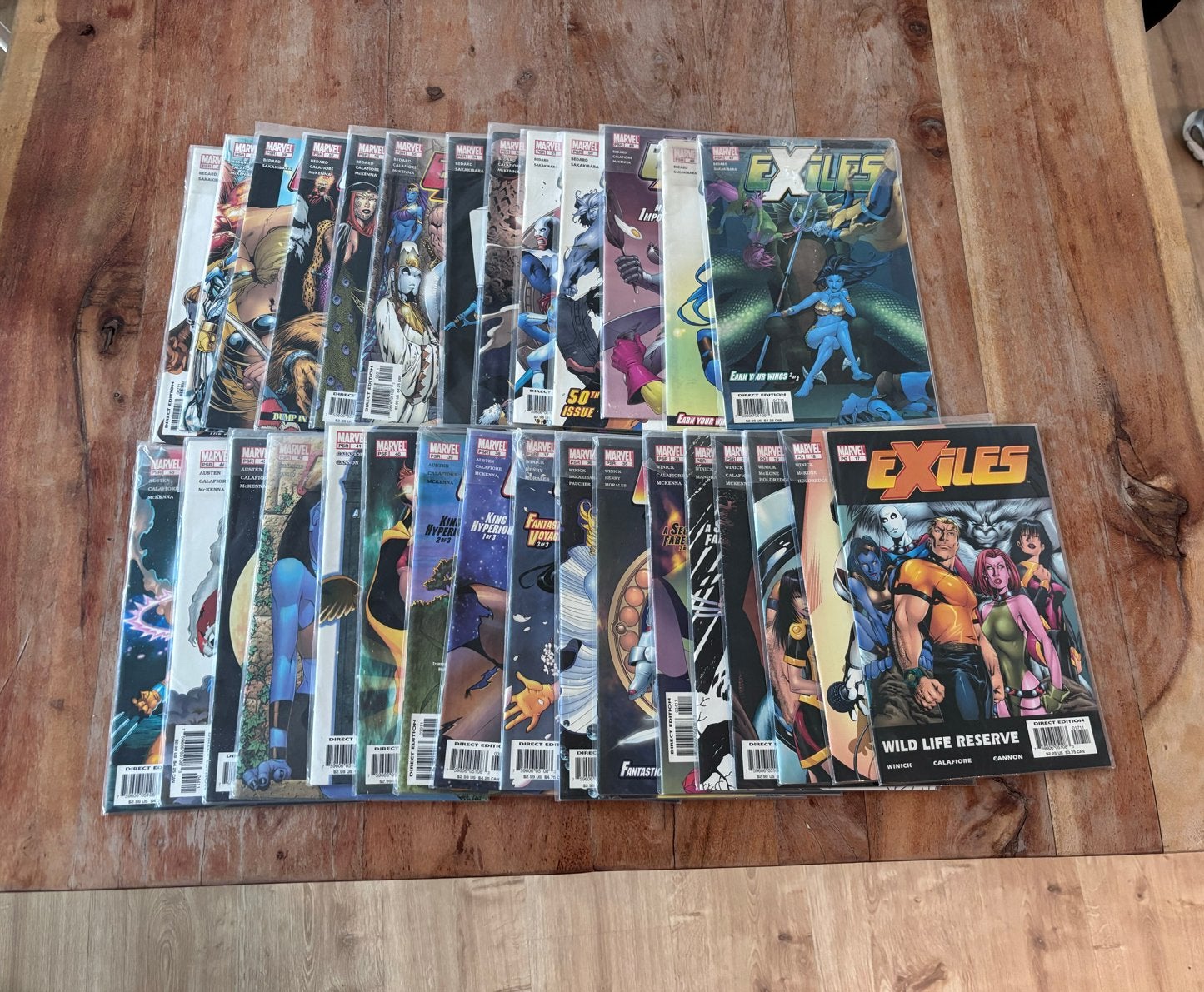 Grote collectie Marvel Exiles comics, Meerdere comics, Ophalen of Verzenden, Zo goed als nieuw, Amerika
