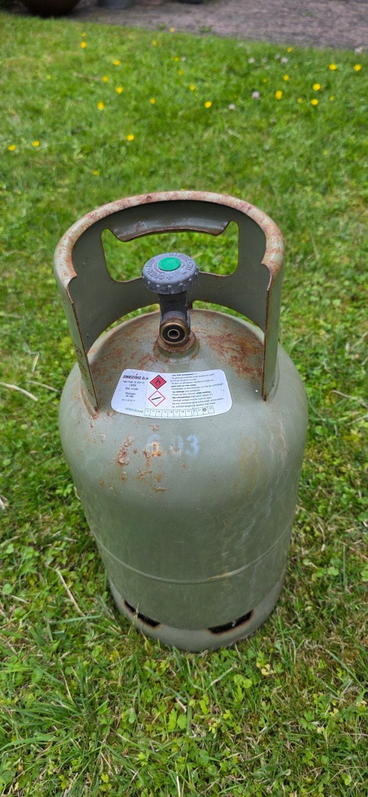 Gebruikte gasfles - Ideaal voor BBQ of camping, Ophalen of Verzenden, Gebruikt, Smeding D.V.