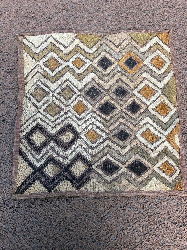 Vintage Kuba doek Congo, Huis en Inrichting, Woonaccessoires | Onderzetters, Ophalen of Verzenden, Zo goed als nieuw, Glas of Kopje