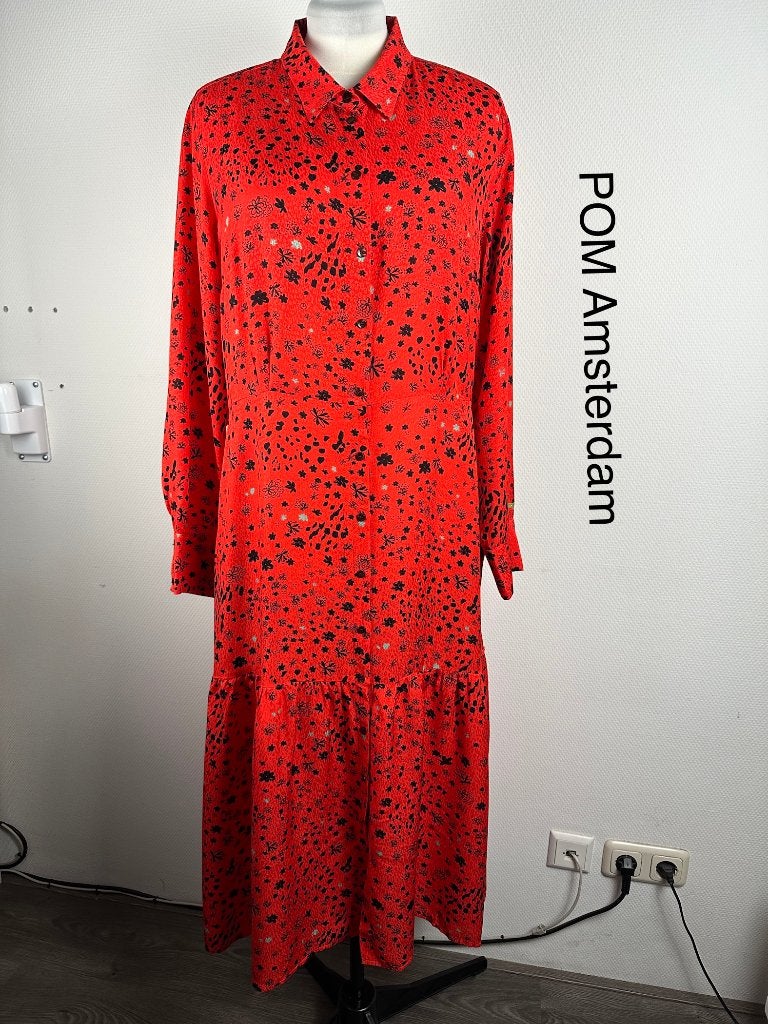 POM Amsterdam Jurk  (mt: 44) Nieuw 20,4/24, POM Amsterdam, Blauw, POM Amsterdam, Maat 42/44 (L)