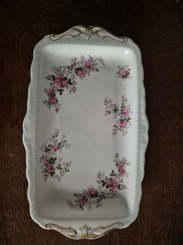 Cakeschaal lavender rose van Royal Albert, Ophalen of Verzenden