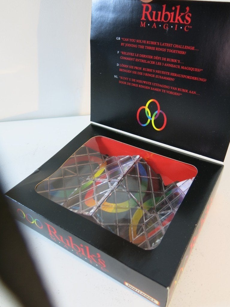 Vintage Rubik's Magic Puzzel (1986) – Matchbox Editie, Ophalen of Verzenden, Zo goed als nieuw