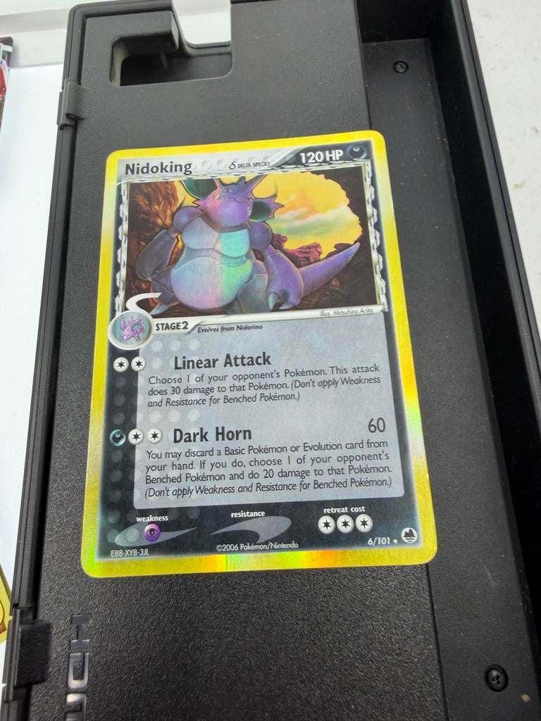 Nidoking δ DELTA SPECIES Pokémon Kaart 6/101 Holo, Ophalen of Verzenden, Gebruikt, Losse kaart, Foil