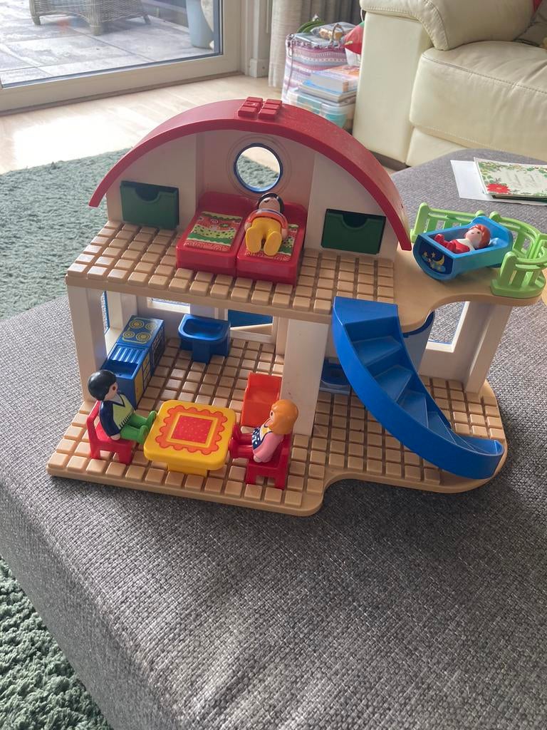 Playmobil 123 poppenhuis, Ophalen of Verzenden, Zo goed als nieuw, Poppenhuis