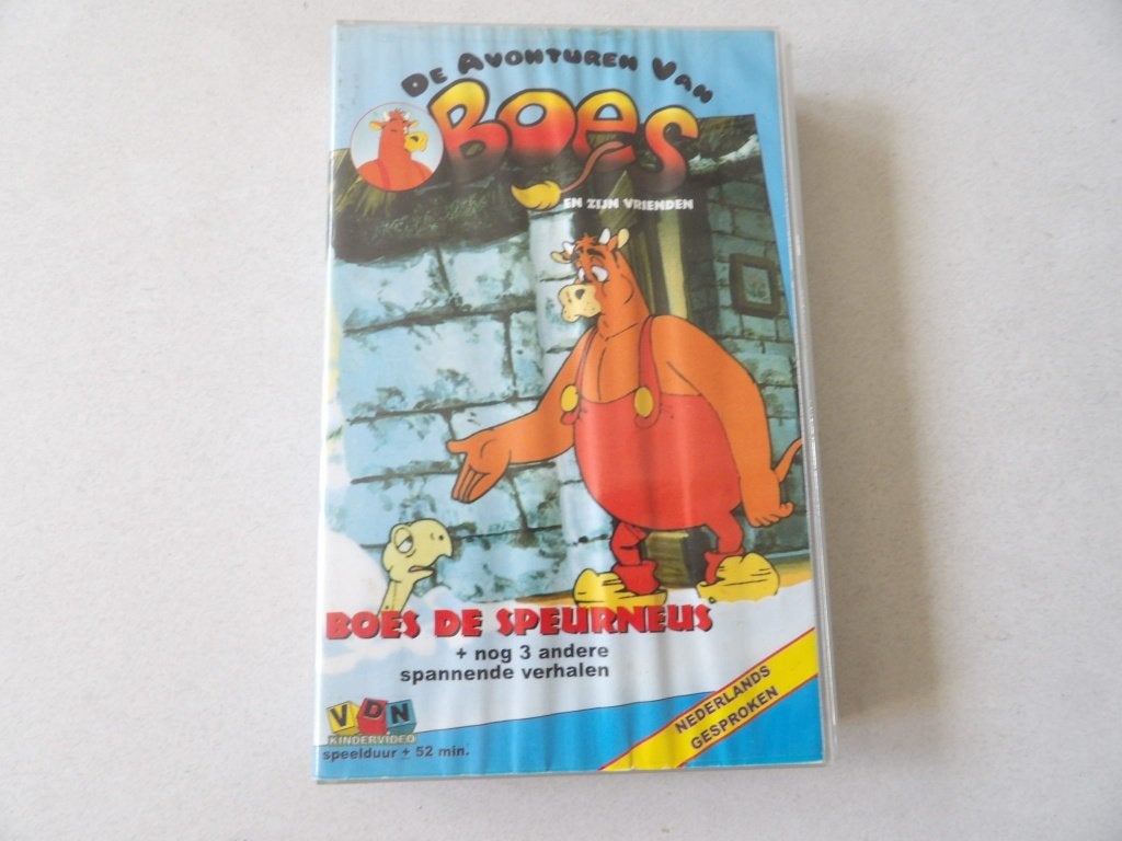 vhs videoband DE AVONTUREN VAN BOES boes de speurneus, Tekenfilm, Alle leeftijden, Ophalen of Verzenden, Zo goed als nieuw