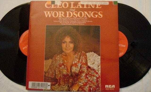 Cleo Laine sings word songs, 1960 tot 1980, Gebruikt, Ophalen of Verzenden, 12 inch