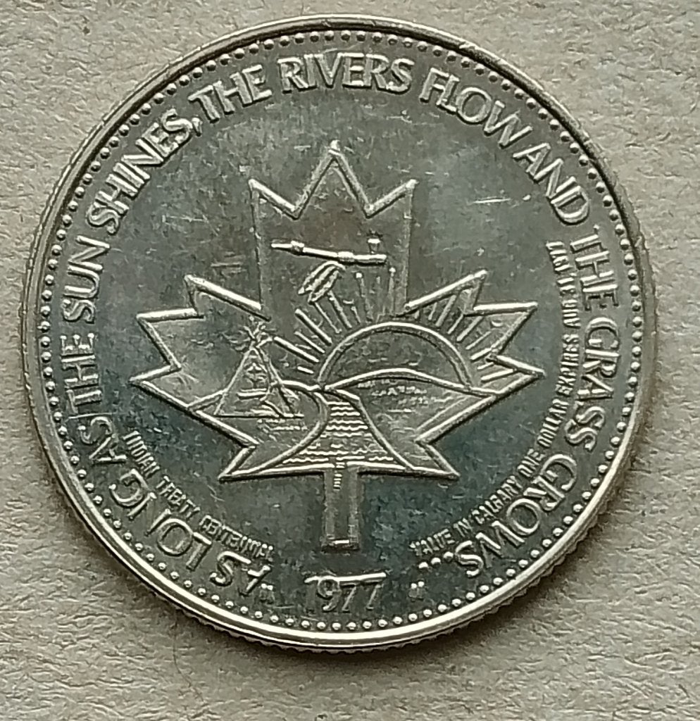 Canada, souvenir dollar Calgary 1977, Ophalen of Verzenden, Overige materialen, Buitenland