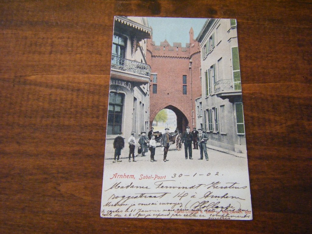 J40 - Arnhem - Sabel-Poort - 1902 - Mooi/Oud, Verzamelen, Ophalen of Verzenden, Voor 1920, Gelderland