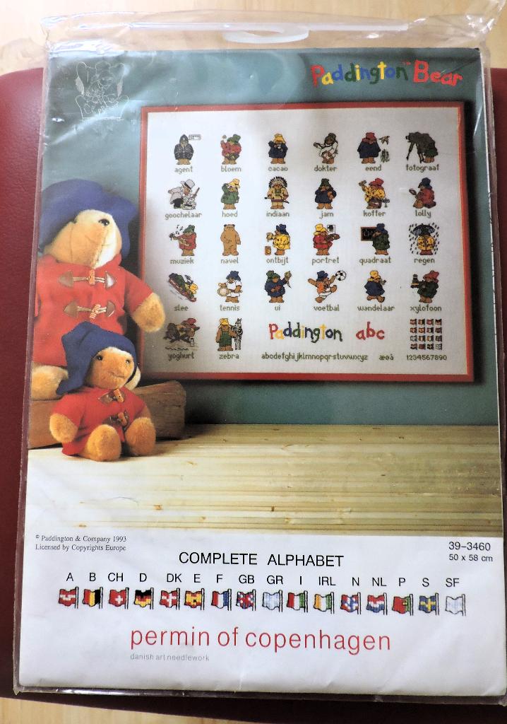 Borduurpakket Beertje Paddington Alfabet, Ophalen of Verzenden, Nieuw, Handborduren, Borduurpakket