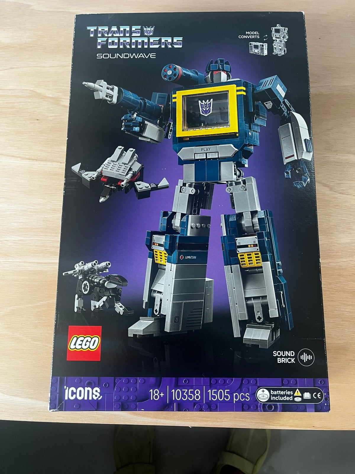 LEGO Icons 10358 Transformers Soundwave – Nieuw in doos, Overige thema's, Lego, Nieuw, Ophalen of Verzenden