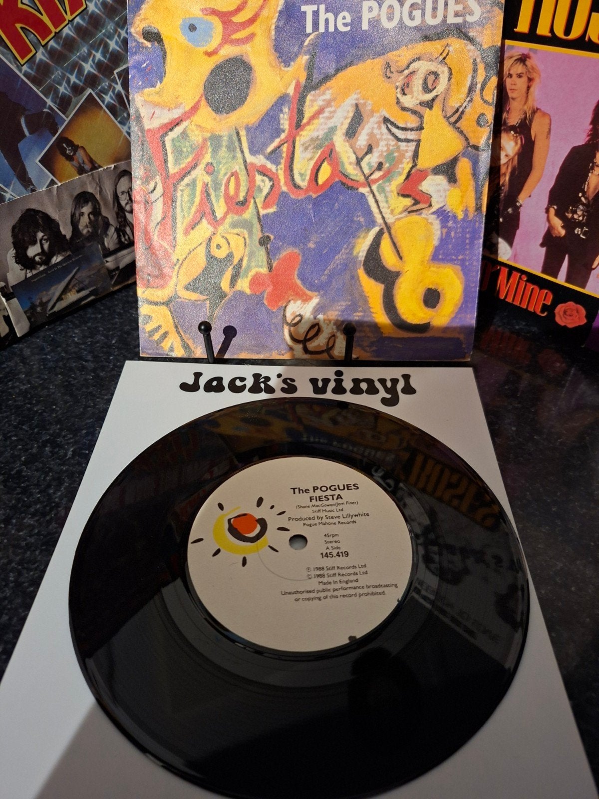 The Pogues - Fiesta    7 inch vinyl single (1988), 7 inch, Ophalen of Verzenden, Overige typen, Fotohoes