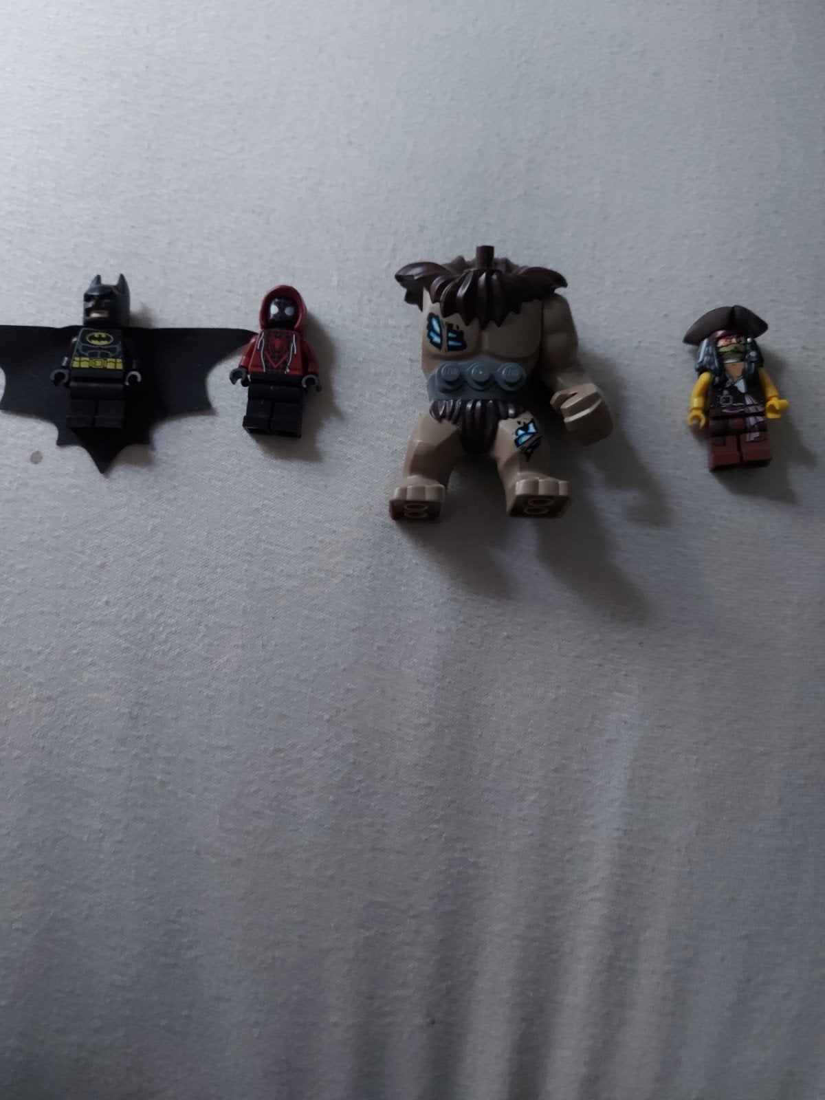 `LEGO Batman+Miles Morales SpiderMan+TrollBigFig+Jacksparrow, Ophalen, Zo goed als nieuw