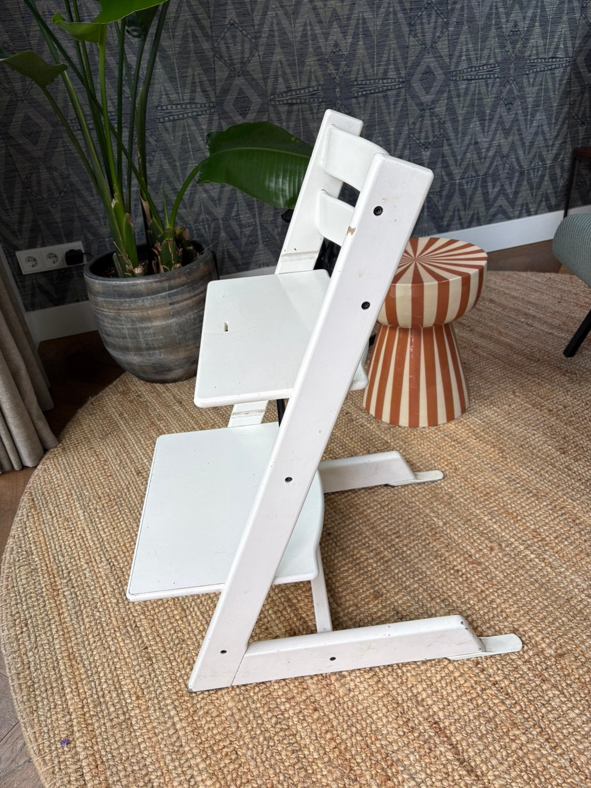 Witte Tripp Trapp stoel, Ophalen, Gebruikt, Meegroeistoel
