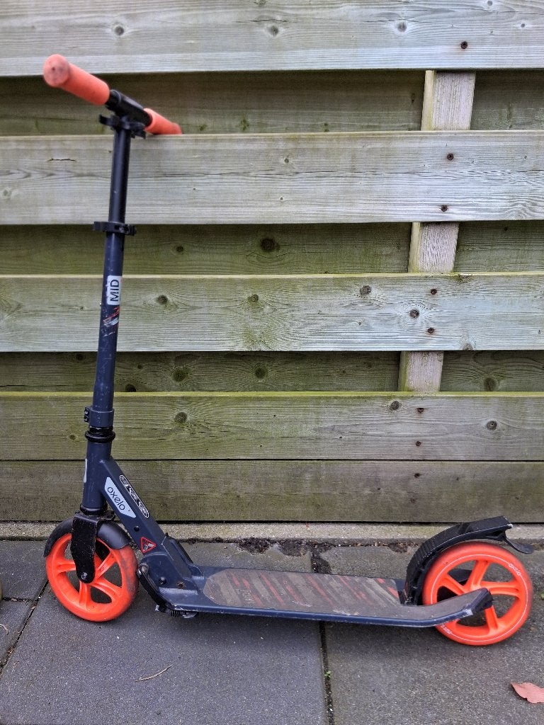 Oxelo Mid 5 step met oranje wielen, Ophalen, Gebruikt, Overige typen