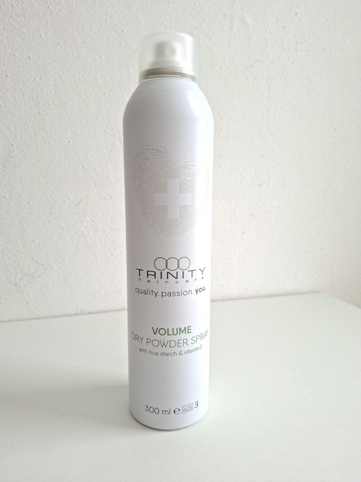Trinity Haircare Volume Dry Powder Spray 300ml, Ophalen, Zo goed als nieuw, Gel, Wax, Haarlak of Mousse