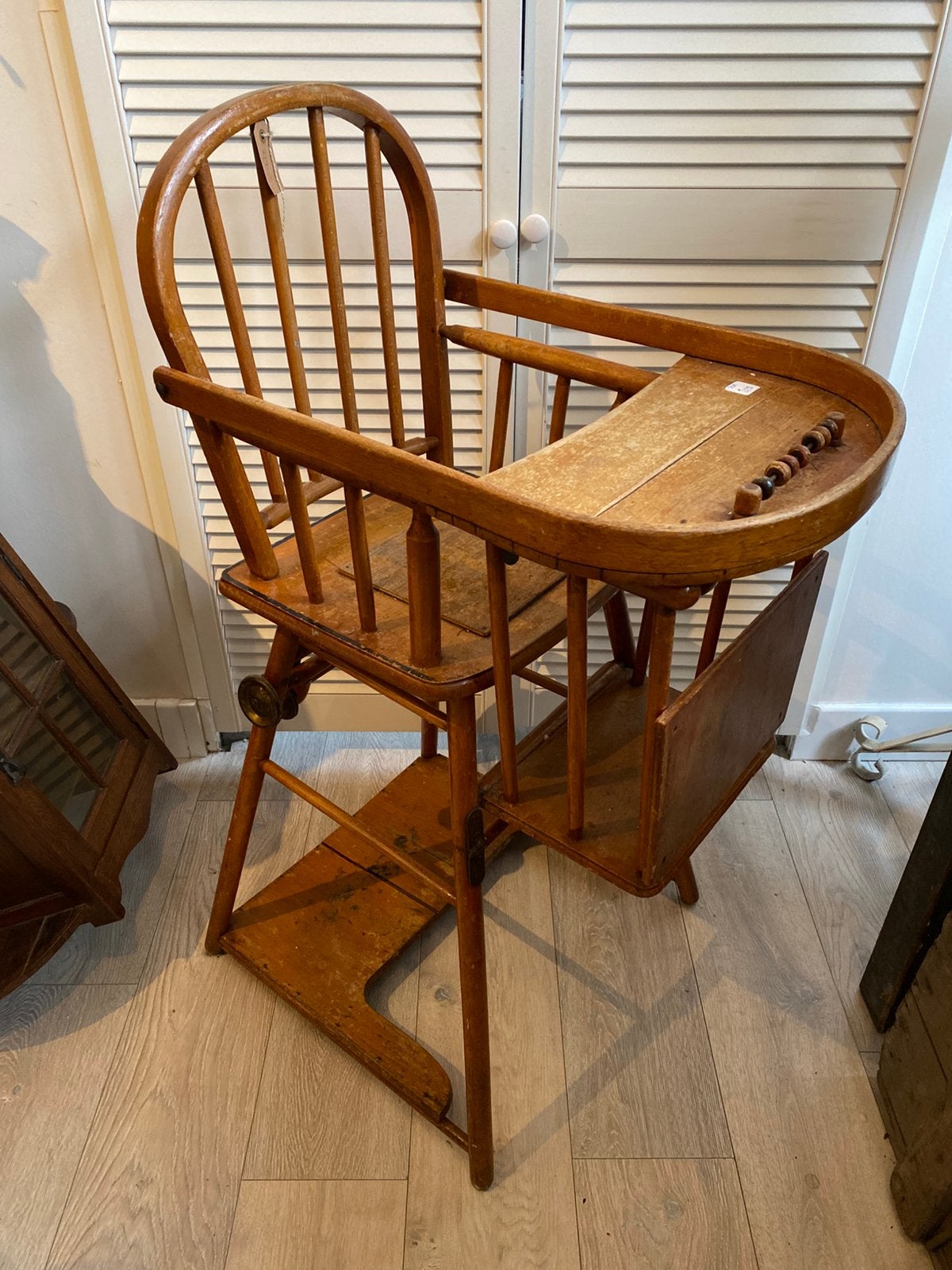 Antieke Kinderstoel Torck, Hout, Vintage, Brocante, Antiek en Kunst, Antiek | Meubels | Stoelen en Banken, Ophalen