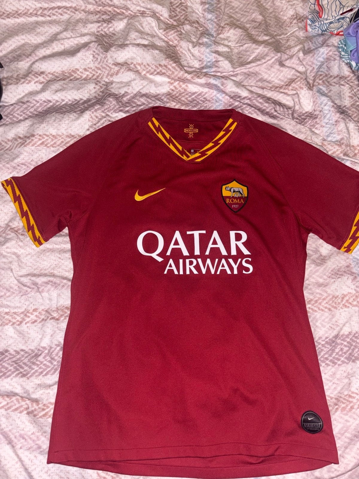 AS Roma Thuisshirt 2018/2019 Maat L, Maat L, Ophalen of Verzenden, Zo goed als nieuw, Shirt