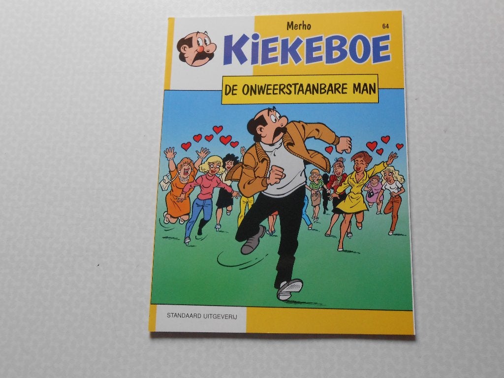 kiekeboe 64 De onweerstaanbare man 1995 1 ste druk., Boeken, Eén stripboek, Merho, Nieuw, Ophalen of Verzenden