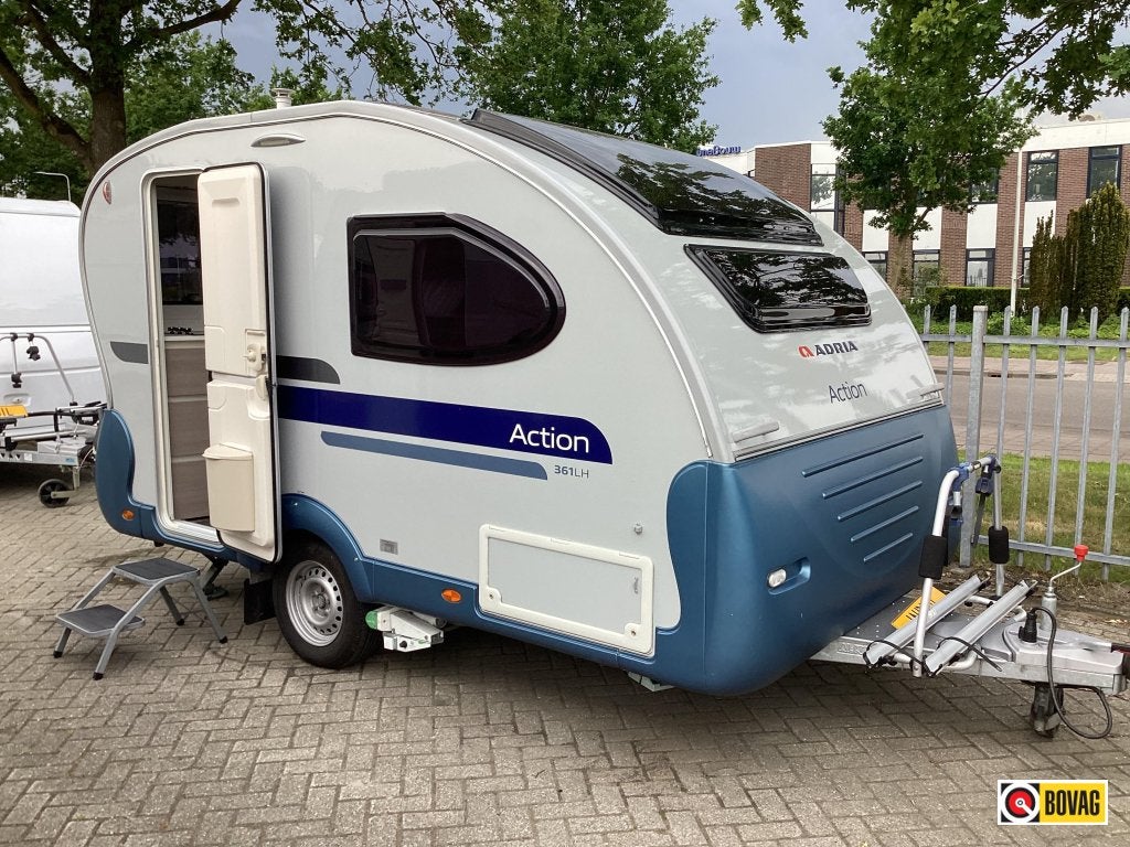 Adria Action 361 LH mover/ luifel, Caravans en Kamperen, Overige typen, Rondzit, Tot en met 2, Bedrijf