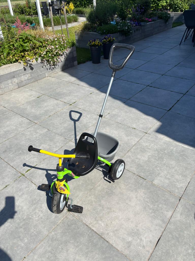 Puky driewieler met duwstang en kiepbak, Ophalen, Gebruikt, Overige typen