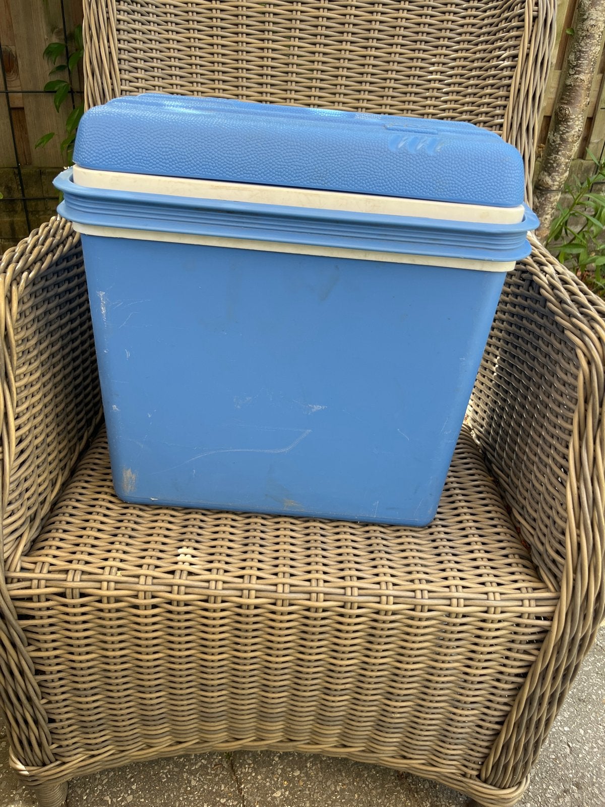 Blauwe koelbox met koelelementen, Ophalen, Gebruikt, Koelbox, Koelelement