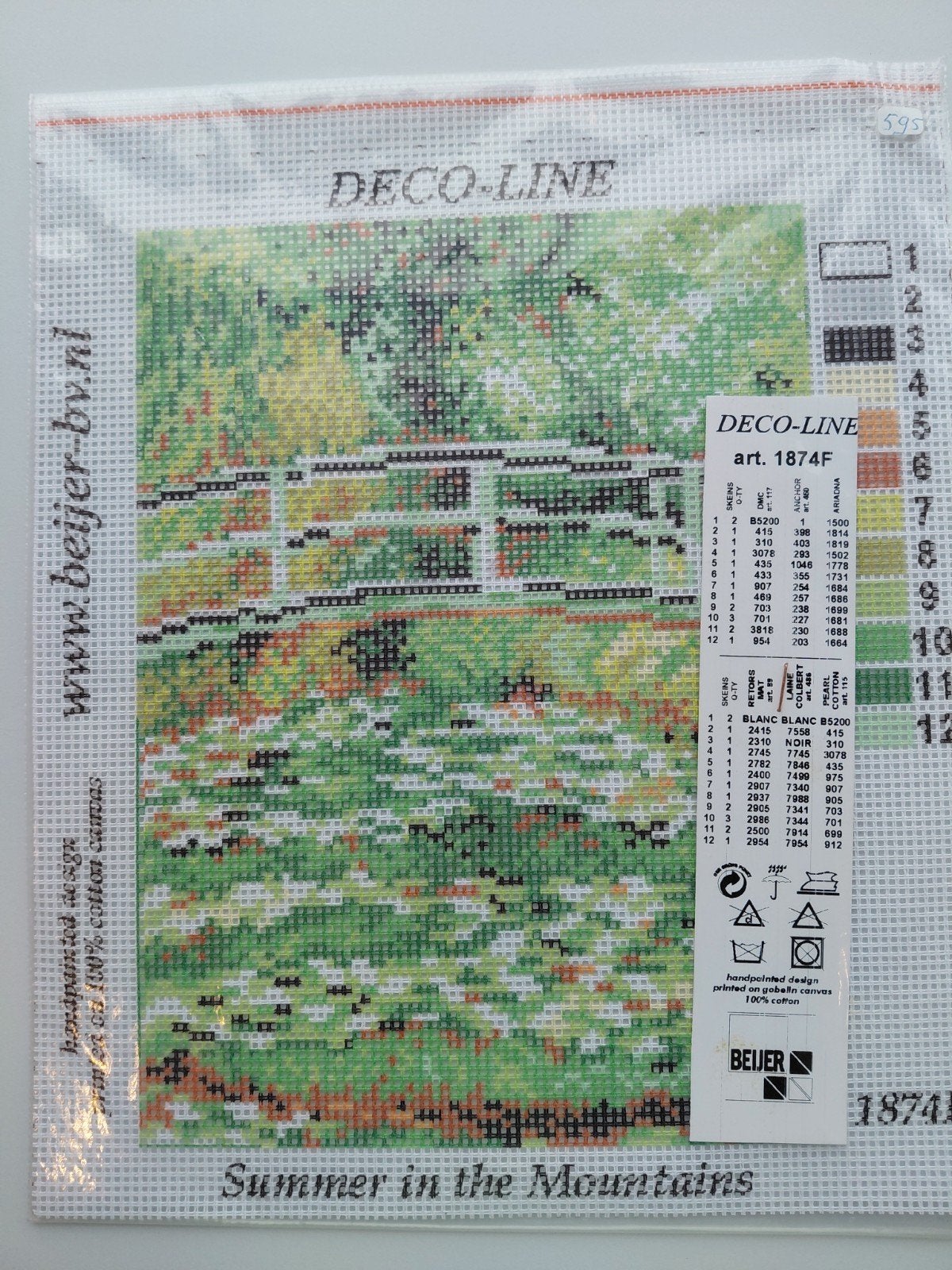Deco-Line Borduurstramien "Summer in the Mountains", Info@beijer-bv.nl, Patroon, Nieuw, Ophalen of Verzenden