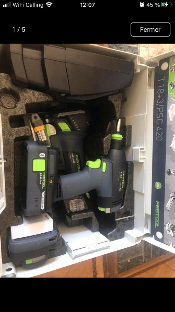 Festool psc18 - T18 set, Ophalen of Verzenden, Nieuw