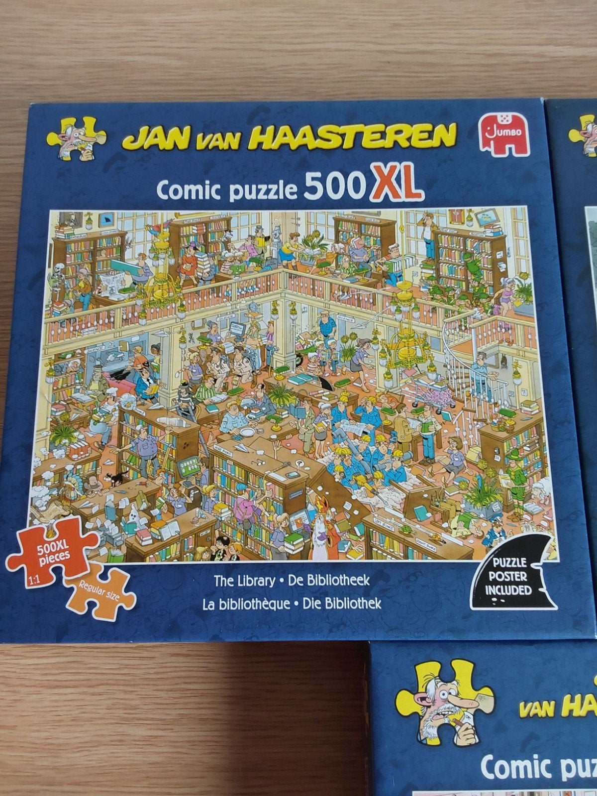 Jan van Haasteren  500XL - De Bibliotheek, Ophalen, 500 t/m 1500 stukjes, Zo goed als nieuw, Legpuzzel