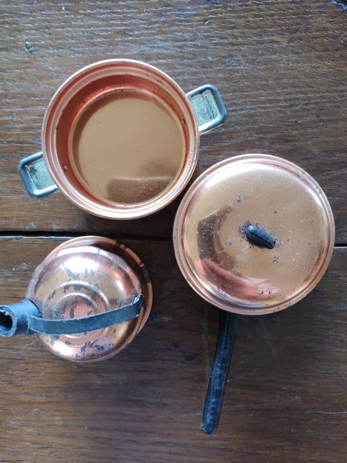 Koperen Pannenset - Mini-Fluitketel & Kookset Jaren, Antiek en Kunst, Antiek | Koper en Brons, Ophalen of Verzenden, Koper