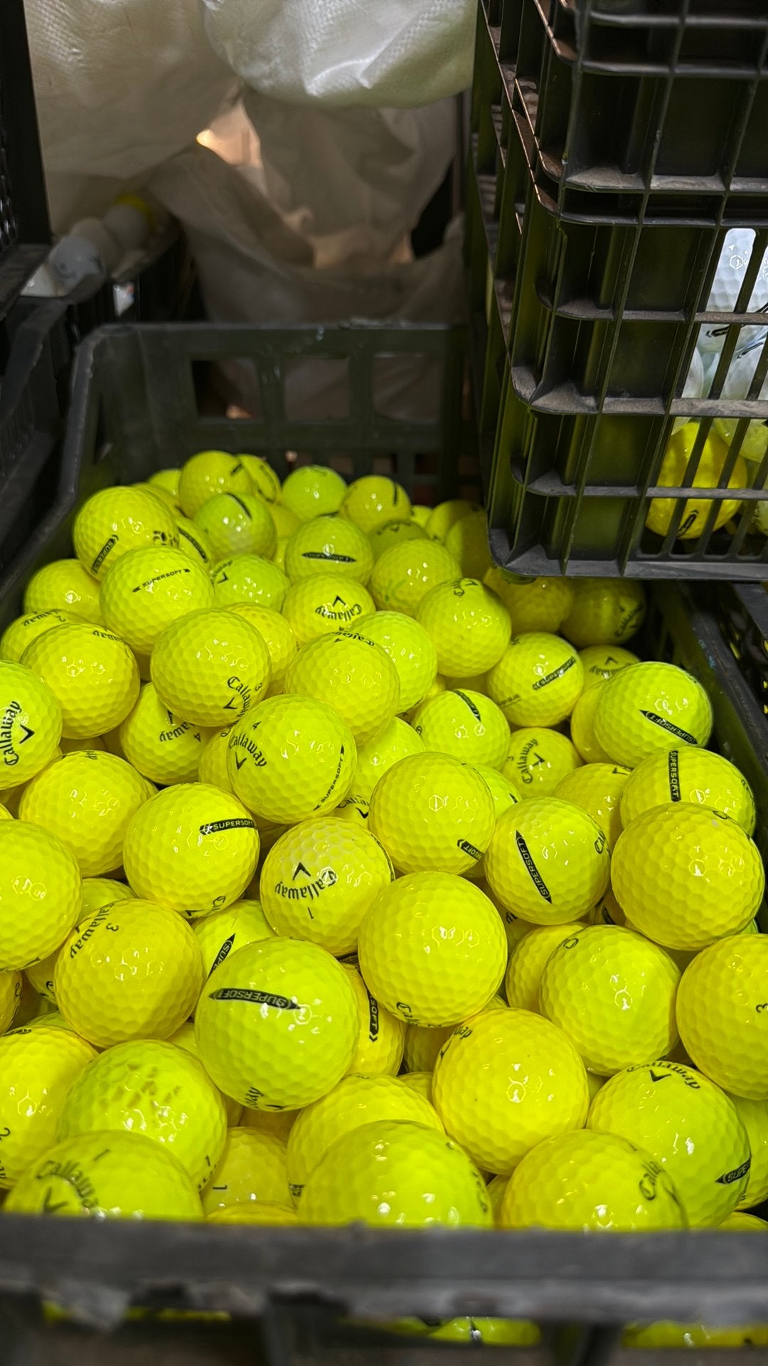 50 Supersoft geel AAA golfballen, Ophalen of Verzenden, Zo goed als nieuw
