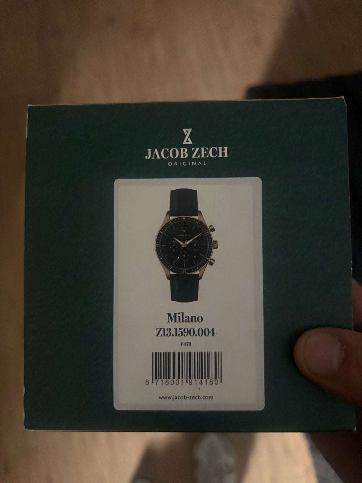 Jacob Zech Milano ZI3.1590.004 Polshorloge, Overige merken, Leer, Polshorloge, Ophalen of Verzenden
